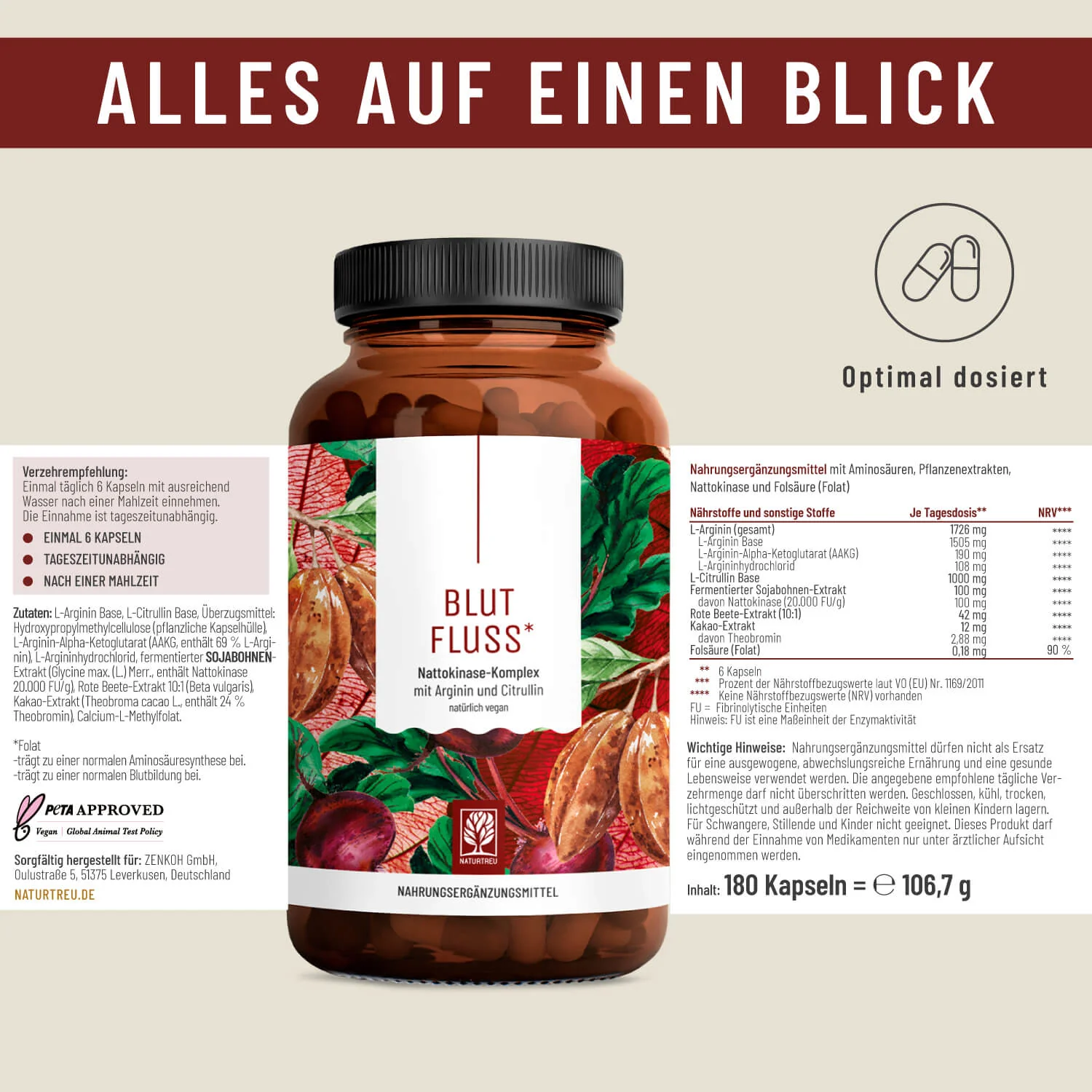 Blutfluss: Nattokinase-Komplex mit Arginin und Citrullin - Image 11