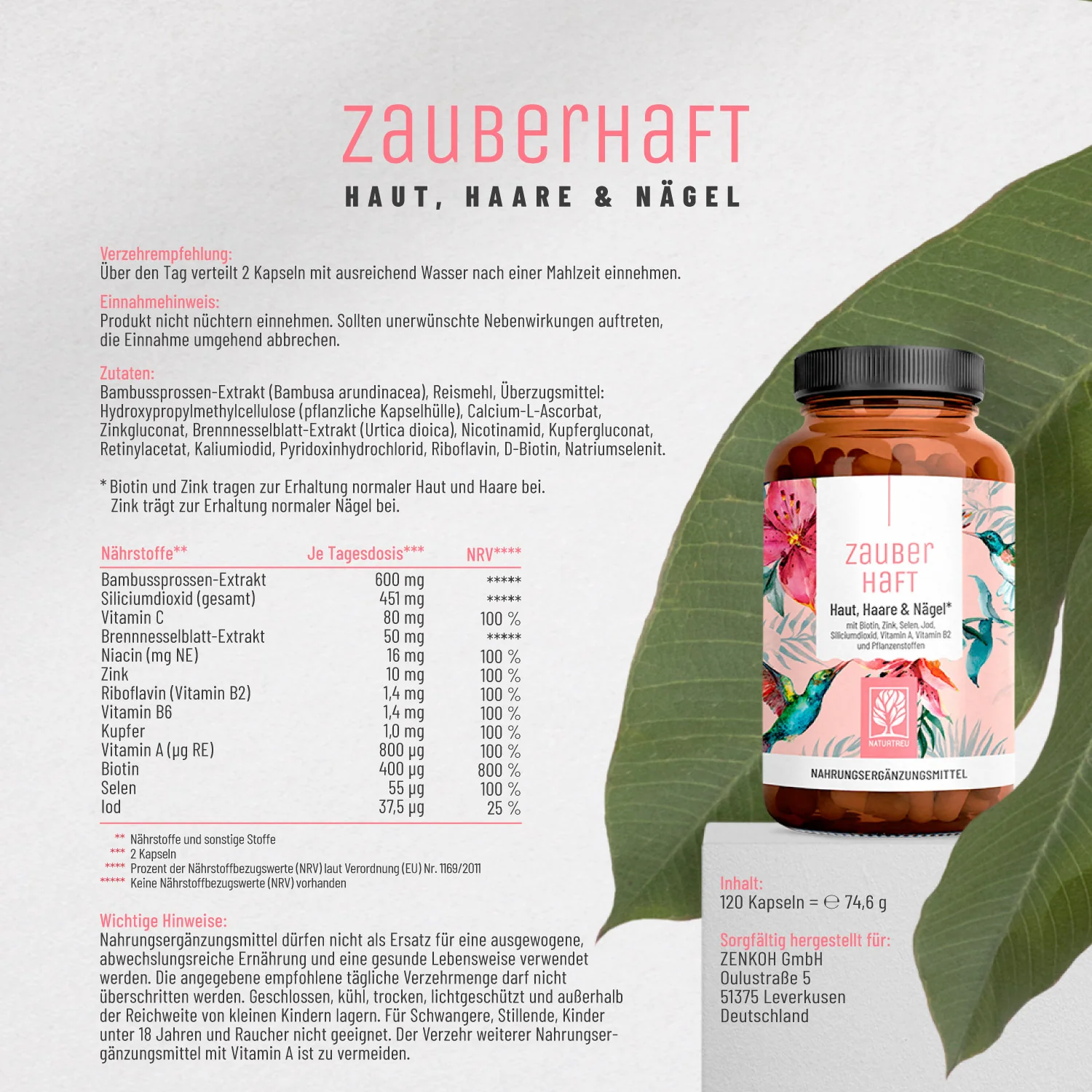 Haut Haare Nägel Sparpaket: Zauberhaft, Glanzleistung & Glanzvoll - Image 6