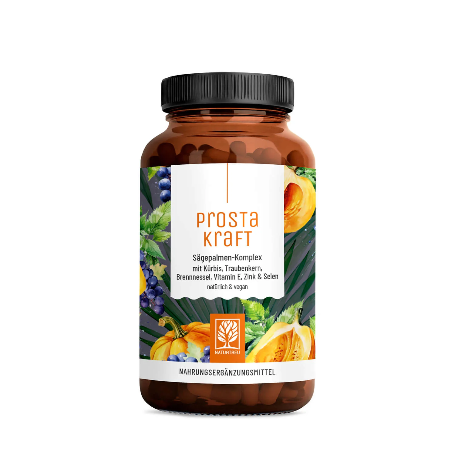 Prostakraft: Sägepalmen-Komplex mit Kürbis, Traubenkern, Brennnessel, Vitamin E, Zink & Selen - Image 11
