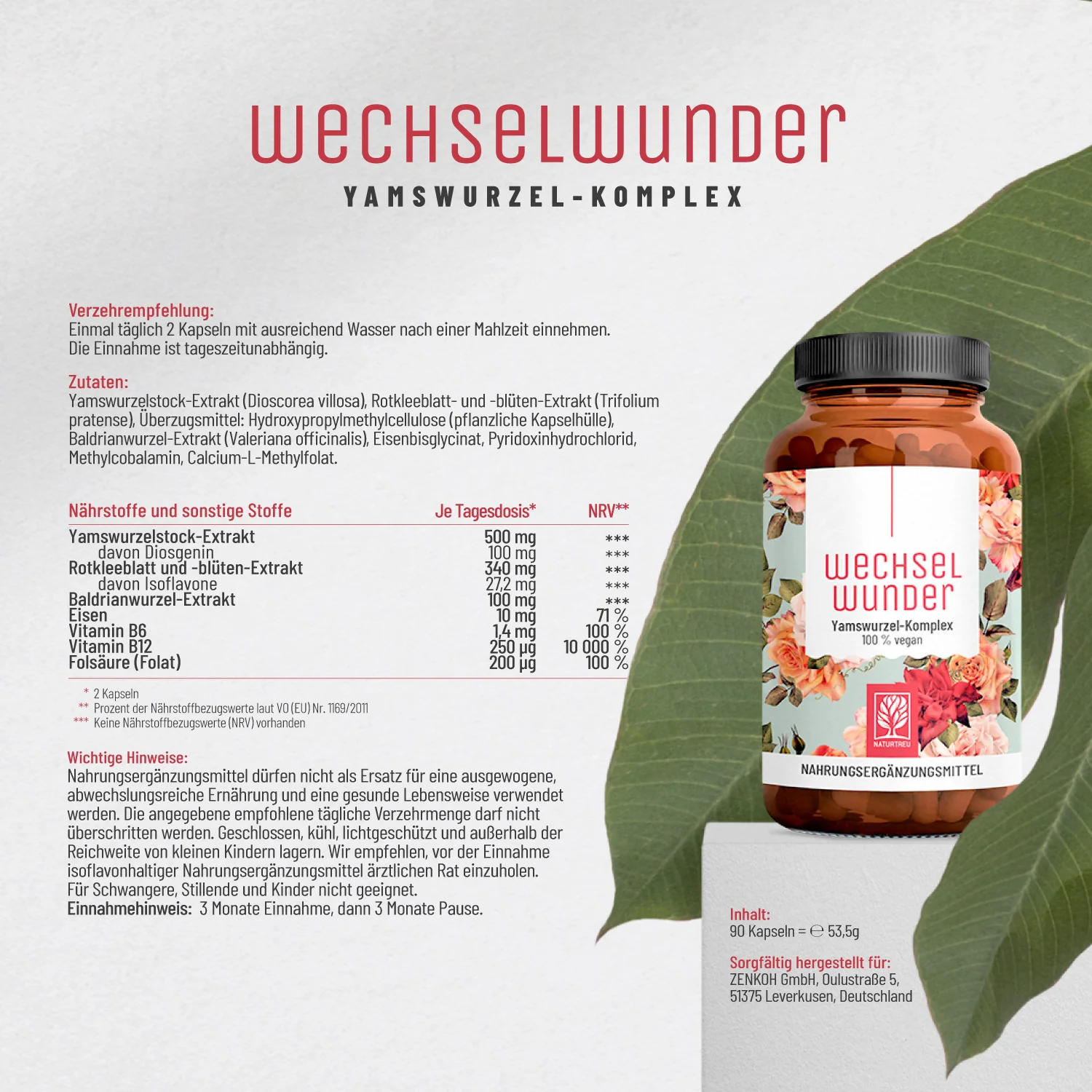 Wechselwunder: Meno-Komplex mit Yams & Rotklee - Image 9